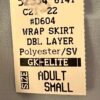 GK PINK BLUE WRAP SKIRT LADIES SMALL DOUBLE LAYER GEORGETTE  DANCE BALLET Sz AS - Image 6