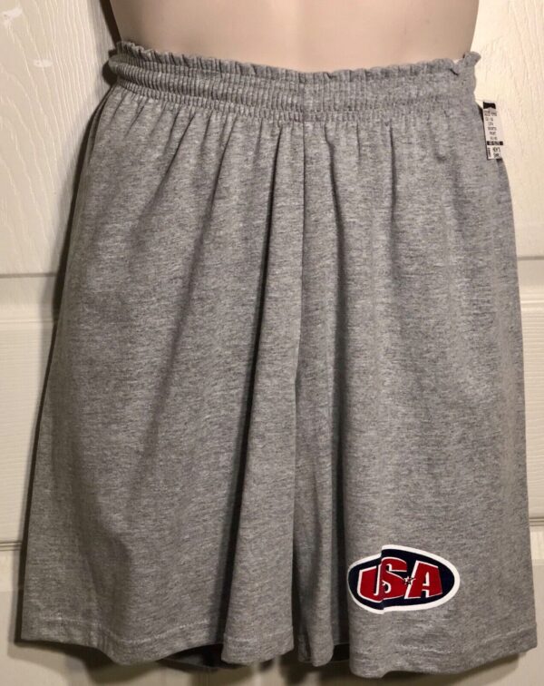 GK MERRY GARDEN MENS SMALL GRAY 60/40 LONG ATHLETIC SHORTS AS NWT!