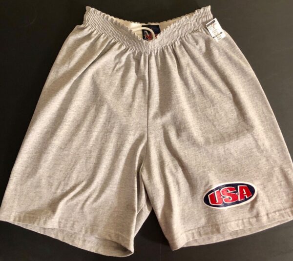 GK MERRY GARDEN MENS SMALL GRAY 60/40 LONG ATHLETIC SHORTS AS NWT! - Image 4