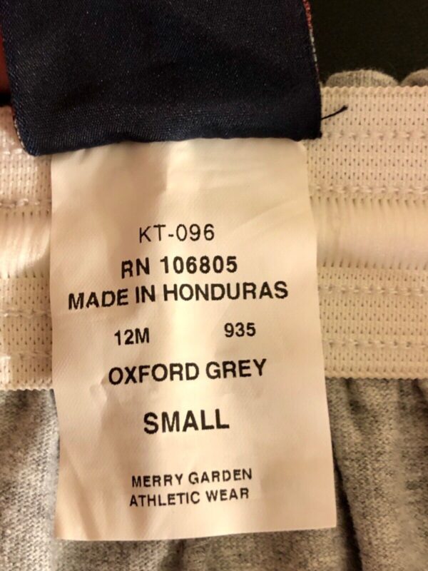 GK MERRY GARDEN MENS SMALL GRAY 60/40 LONG ATHLETIC SHORTS AS NWT! - Image 7