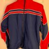 GK WARM UP JACKET UNISEX ADULT SMALL NAVY RED SUPPLEX TRACK CHEER GYMNASTS  S - Image 3