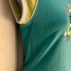 GK CHEERLEADING GRAPIC LADIES SMALL RAGLAN CAP SLV WHITE BLUE COTTON TOP Sz S - Image 3