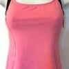 GK DANCE JAZZ ADULT SMALL PINK DRY TECH BLACK TRIM NYLON/SPANDEX TANK TOP Sz AS