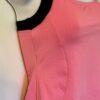 GK DANCE JAZZ ADULT SMALL PINK DRY TECH BLACK TRIM NYLON/SPANDEX TANK TOP Sz AS - Image 2