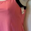 GK DANCE JAZZ ADULT SMALL PINK DRY TECH BLACK TRIM NYLON/SPANDEX TANK TOP Sz AS - Image 3