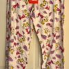GK CHEER PJ LOUNGE PANTS LADIES MEDIUM COOL & FUN WHITE COTTON PRINT Sz AM NWT!