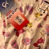 GK CHEER PJ LOUNGE PANTS LADIES MEDIUM COOL & FUN WHITE COTTON PRINT Sz AM NWT! - Image 2