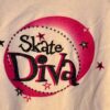 GK 'SKATE DIVA' GRAPHIC ADULT LARGE LGSLV PRESHRUNK COTTON T-SHIRT SZ L NWT! - Image 2