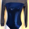 GK ELITE LONG SLEEVE ROYAL LADIES SMALL FOIL MESH GYMNASTICS DANCE LEOTARD AS