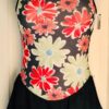 GK ICE FIGURE SKATE DRESS ADULT SMALL CAMISOLE PRINT FOIL BLACK VELVET AS NWT