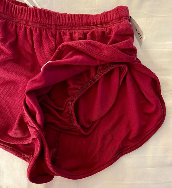 TOUSSE' BY GK CHILD MEDIUM MAROON RUNNING SHORTS W/ BRIEF NYLON/STRCH SZ M - Image 7