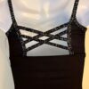 GK DANCE JAZZ CHEER CHILD MEDIUM MICROFIBER MATRIX FOIL CAMISOLE DANCE TOP SZ M - Image 6