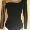GK Elite Green Velvet Black Mesh JA Gymnastic Leotard AS - Image 3