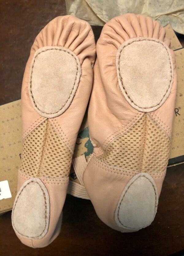 LEOâ€™S DANCEWEAR AIRABESQUE BALLET LADIES SIZE 3.5 PINK LEATHER FLAT #105 Sz 3.5 - Image 7