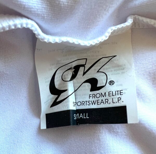 GK DANCE CHEER ADULT SMALL SOLID WHITE DRY TECH SLVLS RACERBACK TANK TOP Sz AS - Image 7