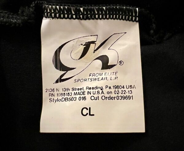 GK ELITE DANCE JAZZ CHILD LARGE BLACK TACTEL/SPANDEX V-WAISTBAND PANTS SZ CL NWT - Image 5