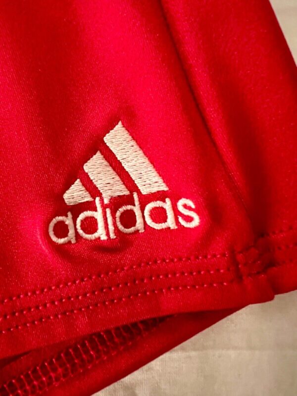 ADIDAS GK BOYS LARGE COMPETITION SHORTS RED N/S GYMNASTICS RUNNING GYM SZ L NWT! - Image 2