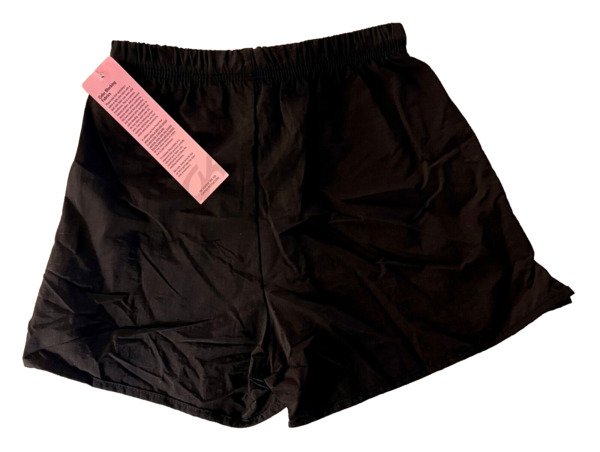 GK BLACK NYLON BOXER SHORTS CHILD UNISEX LARGE GYMNASTIC RUNNING ACTIVEWEAR SZ L - Image 2