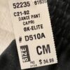 GK DANCE BLACK CAPRI CHILD MEDIUM COTTON/SPANDEX CAPRI PANTS JAZZ CHEER SZ CM - Image 4