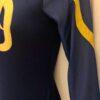 GK Elite LgSLV LEOTARD LADIES SMALL NAVY NYLON/SPANDEX MESH GYMNASTICS DANCE AS - Image 4