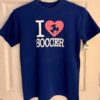 AUSSIE T CO. KIDS LARGE HEAVY COTTON â€˜I â¤ï¸ SOCCERâ€™ GRAPHICS T-SHIRT Sz CL NWT!