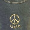 GK TIE DYE "SKATE" PEACE JEWELS GIRLS MEDIUM RED WHITE BLUE SSLV COTTON TEE SZ M - Image 2