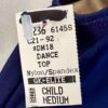 GK DANCE JAZZ CHILD MEDIUM NAVY NYLON/SPANDEX DRY TECH ATHLETIC TANK TOP SZ M - Image 4