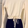 GK POLARTEC ADULT SMALL IVORY LGSLV WRAP SKATE DANCE BALLET JACKET SZ S NWT! - Image 4