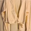 GK POLARTEC ADULT SMALL IVORY LGSLV WRAP SKATE DANCE BALLET JACKET SZ S NWT! - Image 5