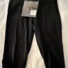 GK ELITE DANCE JAZZ GIRLS LARGE BLACK NYLON/SPANDEX JEWEL CUFFED CAPRI PANTS L