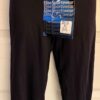 GK ELITE DANCE JAZZ GIRLS LARGE BLACK NYLON/SPANDEX JEWEL CUFFED CAPRI PANTS L - Image 4