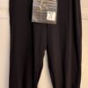 GK ELITE DANCE JAZZ GIRLS LARGE BLACK NYLON/SPANDEX JEWEL CUFFED CAPRI PANTS L - Image 8