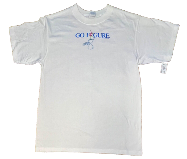 GK SYDNEY SOFT T â€œFIGURE SKATEâ€ GRAPHIC ADULT SMALL SSLV WHITE COTTON T-SHIRT SM - Image 2