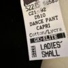 GK DANCE BLACK CAPRI LADIES SMALL COTTON/SPANDEX CUFFED CAPRI PANTS CHEER Sz AS - Image 4