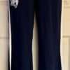 GK â€œGYMNASTICSâ€ CREST PRINT GRAPHIC GIRLS LARGE NAVY COTTON LOUNGE STRIPES PANTS