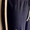 GK â€œGYMNASTICSâ€ CREST PRINT GRAPHIC GIRLS LARGE NAVY COTTON LOUNGE STRIPES PANTS - Image 3