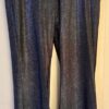 GK DANCE JAZZ PANTS CHILD LARGE BLACK TWILIGHT FOIL VELVET WAIST HIP HUGGER Sz L - Image 4