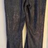 GK DANCE JAZZ PANTS CHILD LARGE BLACK TWILIGHT FOIL VELVET WAIST HIP HUGGER Sz L - Image 6