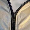GK WARM UP JACKET ADULT SMALL SILVER METALLIC ZIP FRONT GYMNASTICS DANCE CHEER S - Image 2
