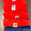 DURABLE  Lot of 5 BLANK T-Shirts ADULT SMALL S/S Crew Neck 4-Red 1-Navy - Image 2