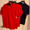DURABLE  Lot of 5 BLANK T-Shirts ADULT SMALL S/S Crew Neck 4-Red 1-Navy - Image 3