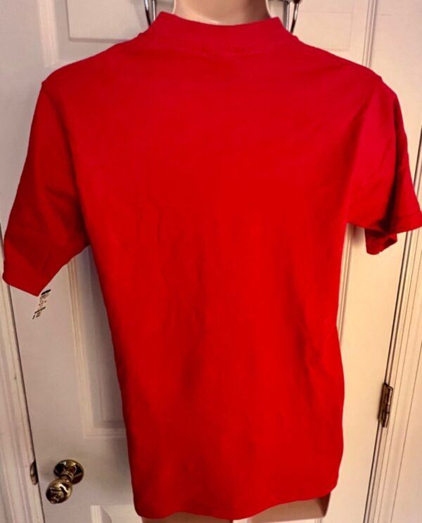 DURABLE  Lot of 5 BLANK T-Shirts ADULT SMALL S/S Crew Neck 4-Red 1-Navy - Image 5