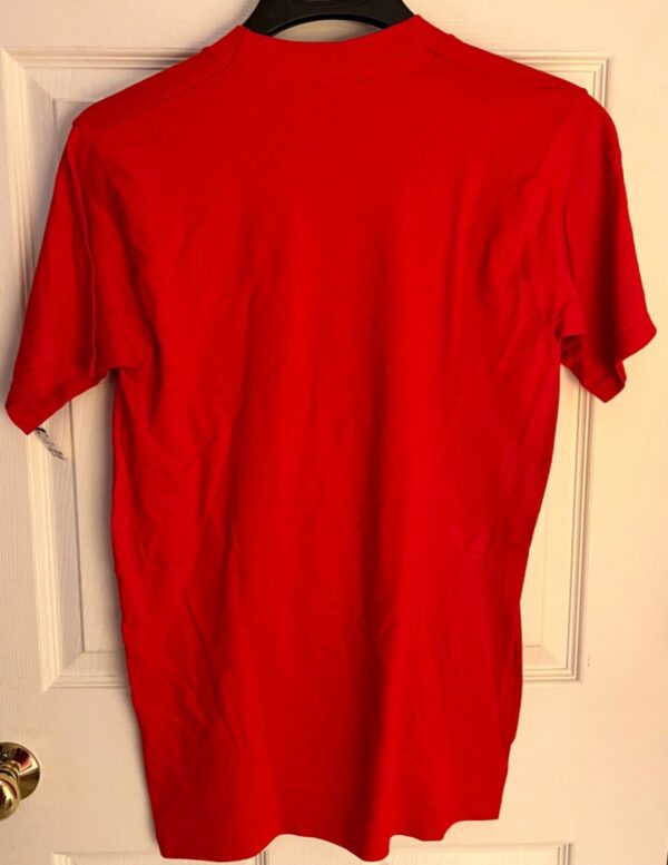 DURABLE  Lot of 5 BLANK T-Shirts ADULT SMALL S/S Crew Neck 4-Red 1-Navy - Image 7