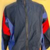 GK WARM UP JACKET UNISEX ADULT SMALL NAVY RED SUPPLEX NYLON GYMNASTICS CHEER S