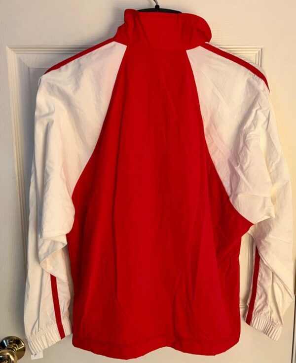 GK WARM UP JACKET ADUTL X-SMALL RED WHITE TASLAN ZIP SKATE GYMNASTICS CHEER XS - Image 3