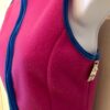 GK PINK FLEECE VEST ADULT X-SMALL BLUE VELVET TRIM FRONT ZIP SKATE GYM Sz XS - Image 4