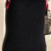 GK DANCE JAZZ CHILD SMALL BLACK NYLON RED MATRIX FOIL CAMI GYMNAST LEOTARD Sz CS