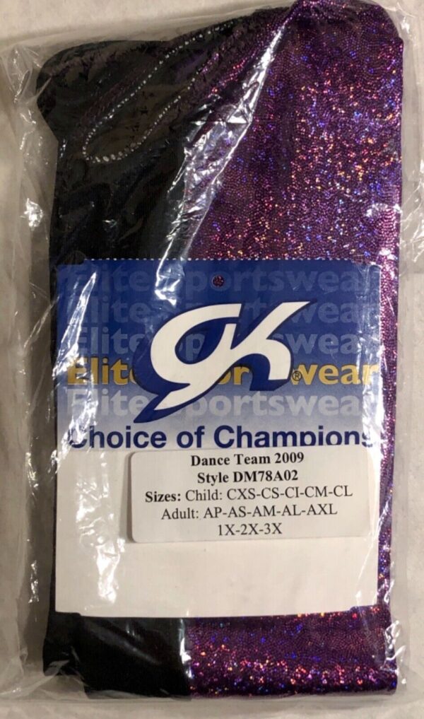 GK DANCE ADULT SMALL AMETHYST SPARKLE AND BLACK DRYTECH GAUNTLETS DANCE AS NWT - Image 3