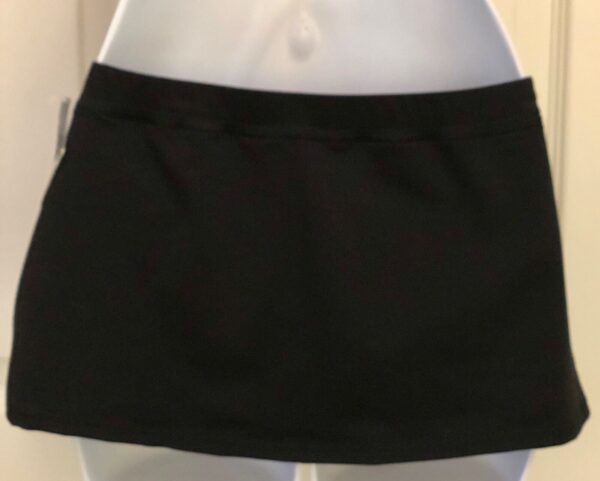 GK ELITE CHEER SKIRT ADULT SMALL LOW WAIST FRONT SLIT NYLON/SPANDEX AS NWT! - Image 2