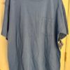 VTG UNIVERSITY WEAR MENS LARGE FADED BLUE HVY WT COTTON POCKET TEE NO SHRINK L